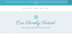 Desktop Screenshot of ourfamilyfriend.com
