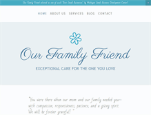 Tablet Screenshot of ourfamilyfriend.com